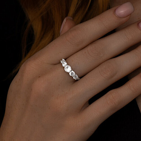 Кольцо SOKOLOV - Серебро 925, Фианит (арт. 94013550)