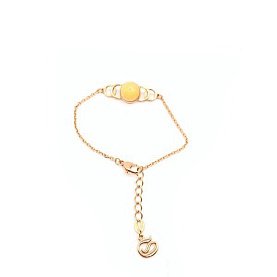 Браслет Максипром - Серебро 925, Янтарь (арт. 240 1601 205)