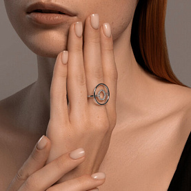 Кольцо SOKOLOV - Серебро 925, Фианит (арт. 94014175)