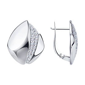 Серьги Diamant - Серебро 925, Фианит (арт. 94-120-00676-2)