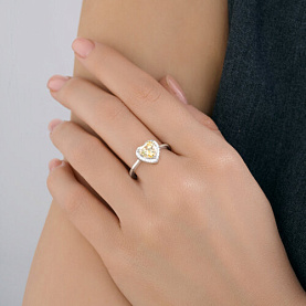 Кольцо SOKOLOV - Серебро 925, Фианит (арт. 94014489-91)