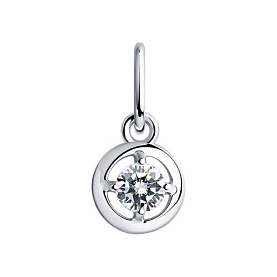 Подвеска SOKOLOV - Серебро 925, Фианит (арт. 94031417)