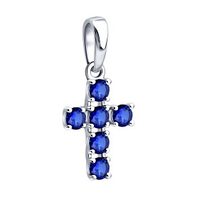 Подвеска SOKOLOV - Серебро 925, Сапфир (арт. 62030015)