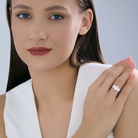 Кольцо SOKOLOV - Серебро 925, Фианит (арт. 94014500-91)