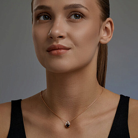 Колье SOKOLOV - Серебро 925, Гранат, Фианит (арт. 92070122)