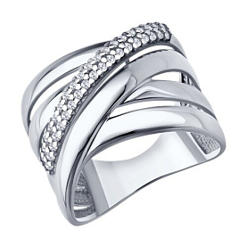 Кольцо SOKOLOV - Серебро 925, Фианит (арт. 94014847)