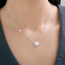 Колье SOKOLOV - Серебро 925, Фианит (арт. 94071276-91)