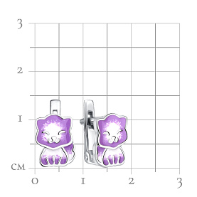 Серьги Talant - Серебро 925, Эмаль (арт. 13-79-0000-27965)