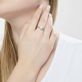 Кольцо SOKOLOV - Серебро 925, Фианит (арт. 94012957)