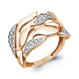 Кольцо Аквамарин - Серебро 925, Фианит (арт. 600855А.6)