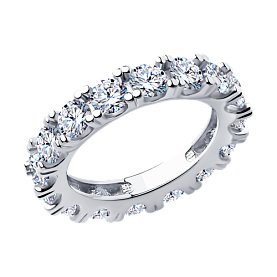 Кольцо SOKOLOV - Серебро 925, Фианит (арт. 94013681)