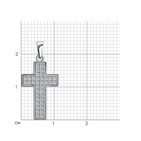 Подвеска SOKOLOV - Серебро 925, Фианит (арт. 94032565)