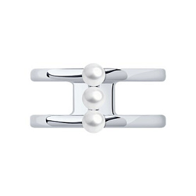 Кольцо SOKOLOV - Серебро 925, Жемчуг имитация (арт. 94013371)