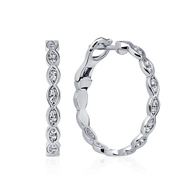 Серьги Platinum Lab. - Платина 950 (арт. ПС-142-02)