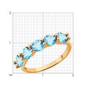 Кольцо SOKOLOV - Золото 585, Топаз (арт. 714560)