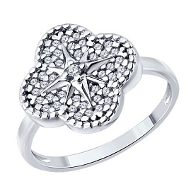 Кольцо SOKOLOV - Серебро 925, Фианит (арт. 94014982)