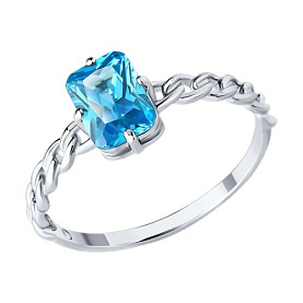 Кольцо SOKOLOV - Серебро 925, Фианит (арт. 94014255)