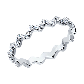 Кольцо SOKOLOV - Серебро 925, Фианит (арт. 94013718)