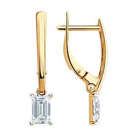 Серьги SOKOLOV - Золото 585, Фианит (арт. 0200515)