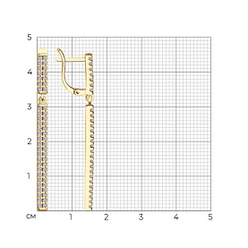 Серьги SOKOLOV - Серебро 925, Фианит (арт. 93020639)