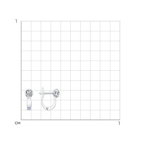 Серьги SOKOLOV - Серебро 925, Фианит (арт. 94025664)