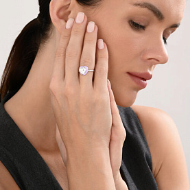 Кольцо SOKOLOV - Серебро 925, Фианит, Эмаль (арт. 94014468)