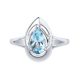 Кольцо Diamant - Серебро 925, Топаз (арт. 94-310-00981-1)