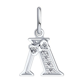 Подвеска SOKOLOV - Серебро 925, Фианит (арт. 94030475)