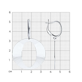 Серьги Diamant - Серебро 925 (арт. 94-121-01616-1)