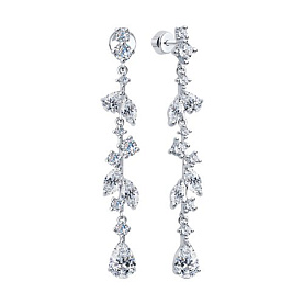 Серьги SOKOLOV - Серебро 925, Фианит (арт. 94023592)