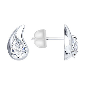 Серьги Diamant - Серебро 925, Фианит (арт. 94-122-02268-1)