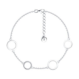 Браслет SOKOLOV - Серебро 925, Фианит (арт. 94050982)