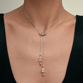 Колье Diamant - Серебро 925, Стекло (арт. 94-170-00307-1)