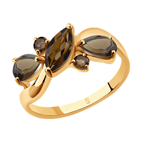 Кольцо SOKOLOV - Серебро 925, Раухтопаз (арт. 92011660)