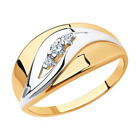 Кольцо SOKOLOV - Серебро 925, Фианит (арт. 93010681)