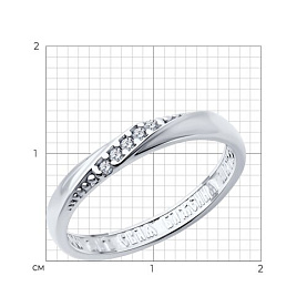 Кольцо SOKOLOV - Серебро 925, Фианит (арт. 94014167)