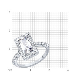 Кольцо Diamant - Серебро 925, Фианит (арт. 94-110-00202-3)