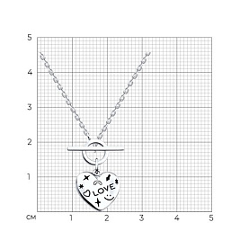 Колье SOKOLOV - Серебро 925, Эмаль (арт. 94071088)