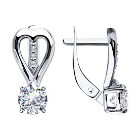 Серьги Diamant - Серебро 925, Фианит (арт. 94-120-01551-1)