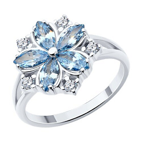 Кольцо SOKOLOV - Серебро 925, Фианит (арт. 94014192)