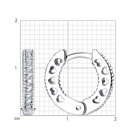 Серьги SOKOLOV - Серебро 925, Фианит (арт. 94026032)