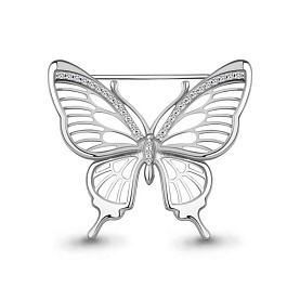 Брошь Аквамарин - Серебро 925, Фианит (арт. 77453А.5)