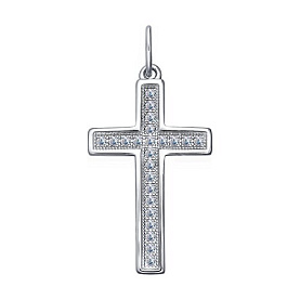 Подвеска SOKOLOV - Серебро 925, Фианит (арт. 94031254)