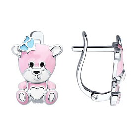 Серьги SOKOLOV - Серебро 925, Эмаль (арт. 94026769)