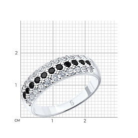 Кольцо SOKOLOV - Серебро 925, Фианит (арт. 94010063)