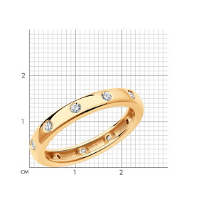 Кольцо SOKOLOV - Серебро 925, Фианит (арт. 93010726)