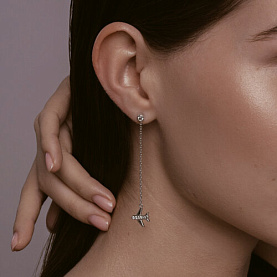 Серьги SOKOLOV - Серебро 925, Фианит (арт. 94026736)