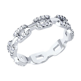 Кольцо SOKOLOV - Серебро 925, Фианит (арт. 94014231)