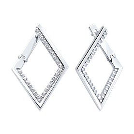 Серьги SOKOLOV - Серебро 925, Фианит (арт. 94027068)