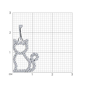 Подвеска SOKOLOV - Серебро 925, Фианит (арт. 94033104)